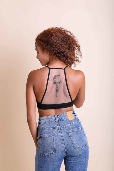 The Crescent Moon Dream Catcher Bralette